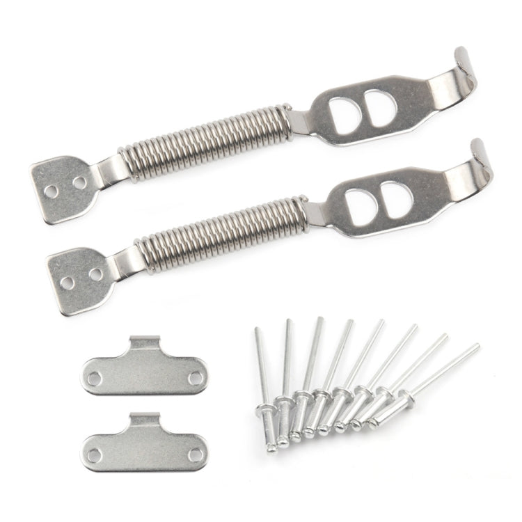 Universal Car Hood Tunning Boot Bonnet Springs Clips Pin Kit Hood Lock - Locks & Hasps by buy2fix | Online Shopping UK | buy2fix