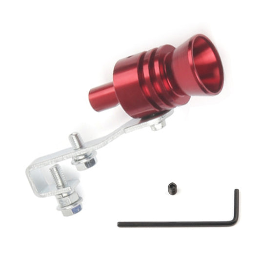 Universal Aluminum Turbo Sound Exhaust Muffler Pipe Whistle Car / Motorcycle Simulator Whistler, Size: L, Outside Diameter: 30mm(Red) - Exhaust Pipes by buy2fix | Online Shopping UK | buy2fix