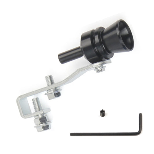Universal Aluminum Turbo Sound Exhaust Muffler Pipe Whistle Car / Motorcycle Simulator Whistler, Size: M, Outside Diameter: 23mm(Black) - Exhaust Pipes by buy2fix | Online Shopping UK | buy2fix