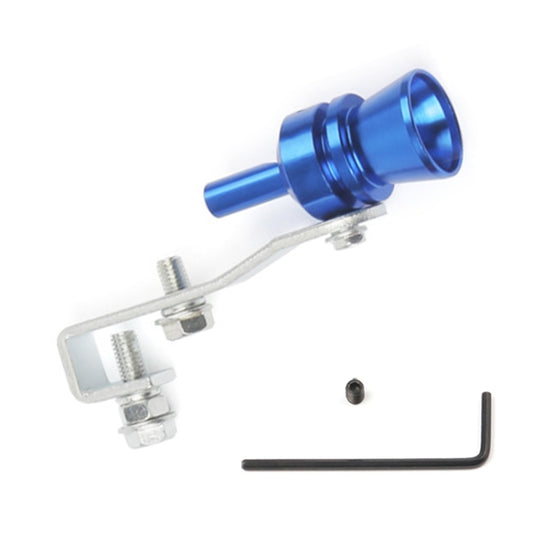 Universal Aluminum Turbo Sound Exhaust Muffler Pipe Whistle Car / Motorcycle Simulator Whistler, Size: M, Outside Diameter: 23mm(Blue) - Exhaust Pipes by buy2fix | Online Shopping UK | buy2fix