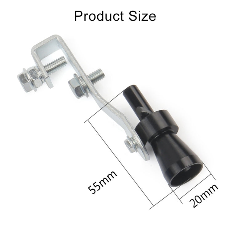 Universal Aluminum Turbo Sound Exhaust Muffler Pipe Whistle Car / Motorcycle Simulator Whistler, Size: S, Outside Diameter: 20mm(Silver) - Exhaust Pipes by buy2fix | Online Shopping UK | buy2fix
