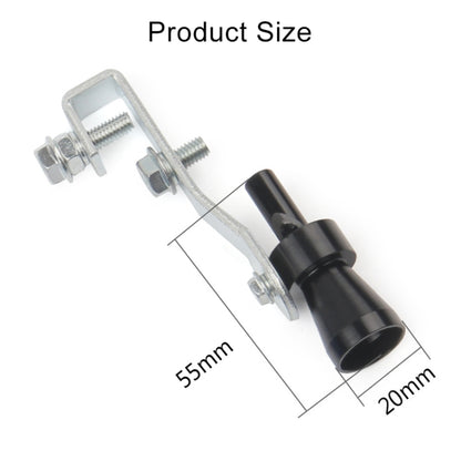 Universal Aluminum Turbo Sound Exhaust Muffler Pipe Whistle Car / Motorcycle Simulator Whistler, Size: S, Outside Diameter: 20mm(Silver) - Exhaust Pipes by buy2fix | Online Shopping UK | buy2fix