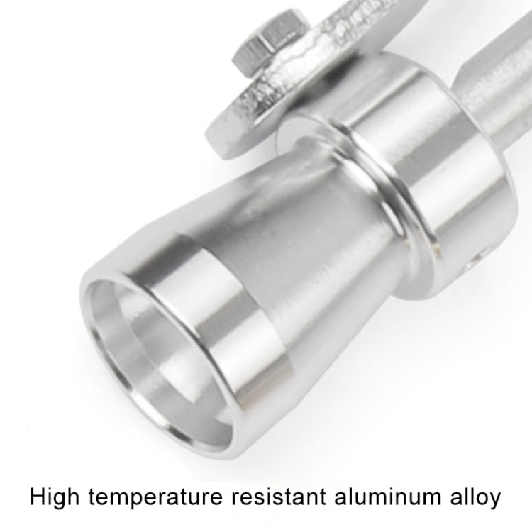 Universal Aluminum Turbo Sound Exhaust Muffler Pipe Whistle Car / Motorcycle Simulator Whistler, Size: S, Outside Diameter: 20mm(Silver) - Exhaust Pipes by buy2fix | Online Shopping UK | buy2fix