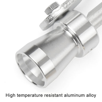 Universal Aluminum Turbo Sound Exhaust Muffler Pipe Whistle Car / Motorcycle Simulator Whistler, Size: S, Outside Diameter: 20mm(Silver) - Exhaust Pipes by buy2fix | Online Shopping UK | buy2fix