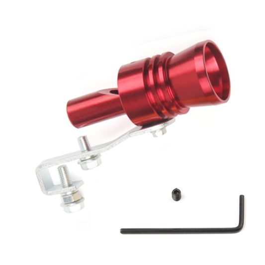 Universal Aluminum Turbo Sound Exhaust Muffler Pipe Whistle Car / Motorcycle Simulator Whistler, Size: XL, Outside Diameter: 35mm(Red) - Exhaust Pipes by buy2fix | Online Shopping UK | buy2fix