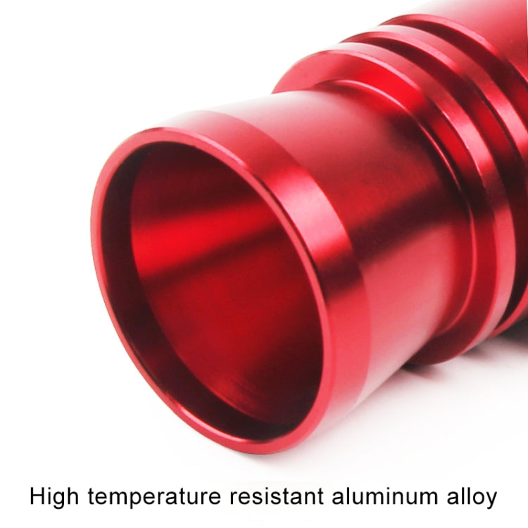 Universal Aluminum Turbo Sound Exhaust Muffler Pipe Whistle Car / Motorcycle Simulator Whistler, Size: XL, Outside Diameter: 35mm(Red) - Exhaust Pipes by buy2fix | Online Shopping UK | buy2fix