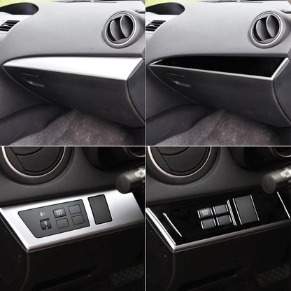 For Mazda 3 Axela 2010-2013 3 in 1 Car Both sides of Instrument Set Decorative Sticker, Left Drive - Car Interior Mouldings by buy2fix | Online Shopping UK | buy2fix