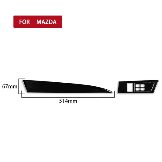 For Mazda 3 Axela 2010-2013 3 in 1 Car Both sides of Instrument Set Decorative Sticker, Right Drive - Car Interior Mouldings by buy2fix | Online Shopping UK | buy2fix
