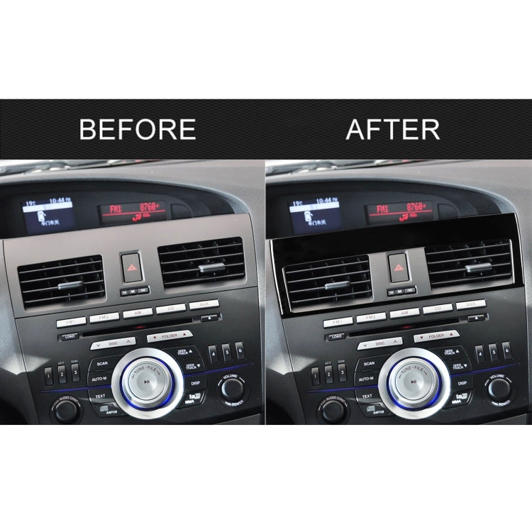 For Mazda 3 Axela 2010-2013 Car Central Vent Decorative Sticker, Left Drive - Car Interior Mouldings by buy2fix | Online Shopping UK | buy2fix
