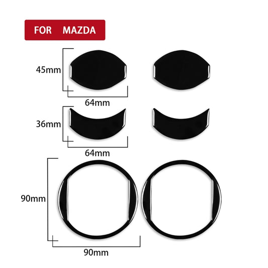 For Mazda 3 Axela 2010-2013 Car AC Air Outlet Decorative Sticker, Left and Right Drive Universal - Car Interior Mouldings by buy2fix | Online Shopping UK | buy2fix