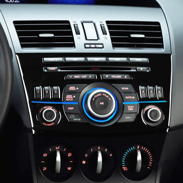For Mazda 3 Axela 2010-2013 Car Radio Panel Decorative Sticker, Left and Right Drive Universal - Car Interior Mouldings by buy2fix | Online Shopping UK | buy2fix