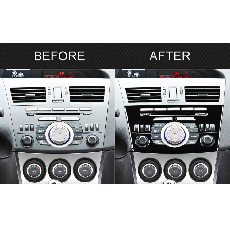 For Mazda 3 Axela 2010-2013 Car Radio Panel Decorative Sticker, Left and Right Drive Universal - Car Interior Mouldings by buy2fix | Online Shopping UK | buy2fix