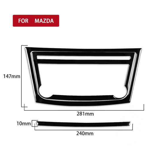 For Mazda 3 Axela 2010-2013 Car Navigation Panel Decorative Sticker, Left and Right Drive Universal - Car Interior Mouldings by buy2fix | Online Shopping UK | buy2fix