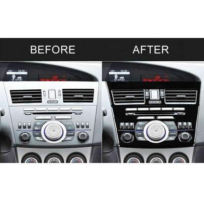 For Mazda 3 Axela 2010-2013 4 in 1 Car Central Control Radio Set A Decorative Sticker, Left Drive - Car Interior Mouldings by buy2fix | Online Shopping UK | buy2fix