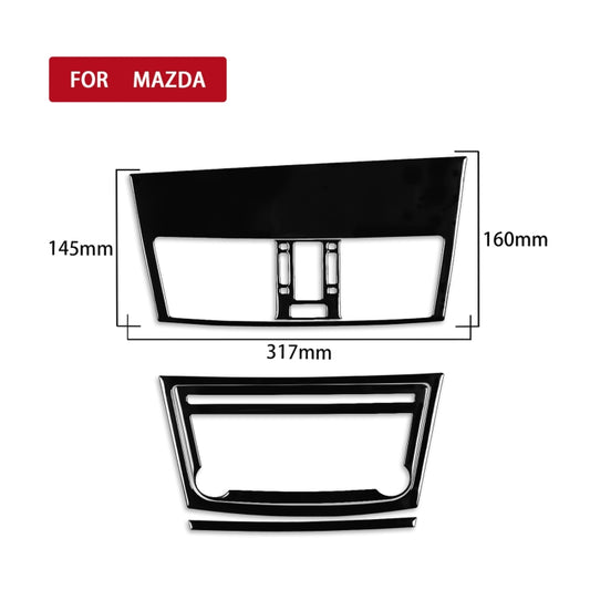 For Mazda 3 Axela 2010-2013 5 in 1 Car Central Control Navigation Set A Decorative Sticker, Right Drive - Car Interior Mouldings by buy2fix | Online Shopping UK | buy2fix