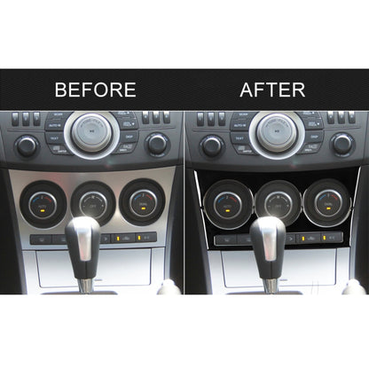 For Mazda 3 Axela 2010-2013 Car AC Button A Decorative Sticker, Left and Right Drive Universal - Car Interior Mouldings by buy2fix | Online Shopping UK | buy2fix