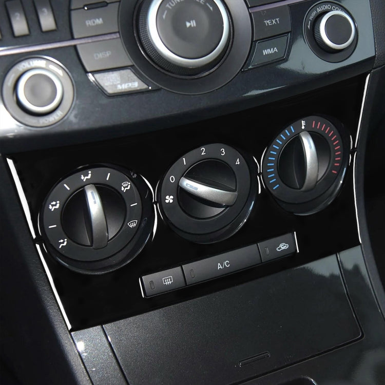 For Mazda 3 Axela 2010-2013 Car AC Button B Decorative Sticker, Left and Right Drive Universal - Car Interior Mouldings by buy2fix | Online Shopping UK | buy2fix