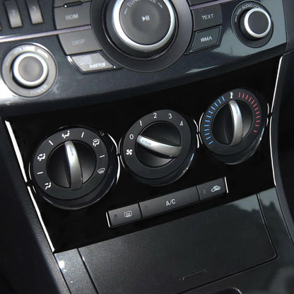 For Mazda 3 Axela 2010-2013 Car AC Button B Decorative Sticker, Left and Right Drive Universal - Car Interior Mouldings by buy2fix | Online Shopping UK | buy2fix