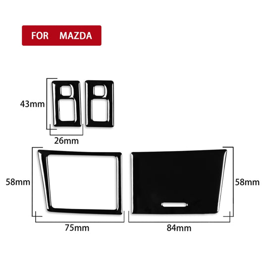For Mazda 3 Axela 2010-2013 Car Seat Heating Button Set Decorative Sticker, Left and Right Drive Universal - Car Interior Mouldings by buy2fix | Online Shopping UK | buy2fix