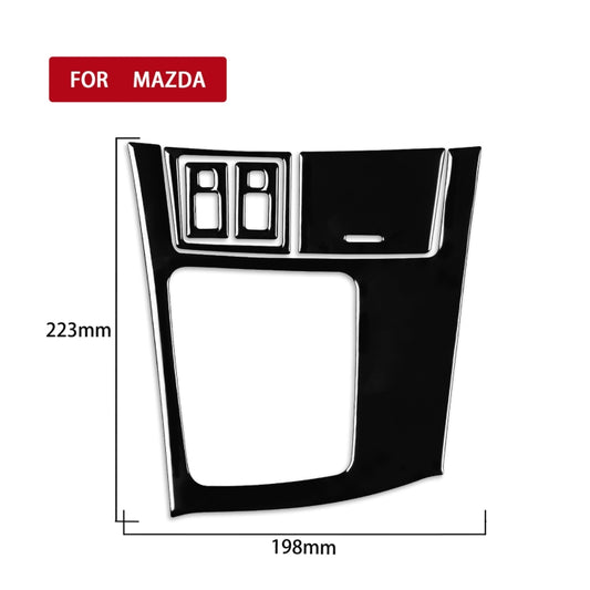 For Mazda 3 Axela 2010-2013 5 in 1 Car Gear Frame Set B Decorative Sticker, Left Drive - Car Interior Mouldings by buy2fix | Online Shopping UK | buy2fix