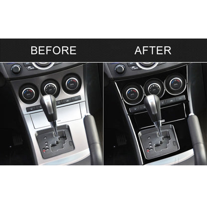 For Mazda 3 Axela 2010-2013 4 in 1 Car AC Gear Frame Set A Decorative Sticker, Left Drive - Car Interior Mouldings by buy2fix | Online Shopping UK | buy2fix