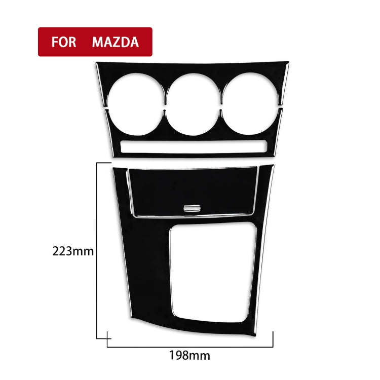 For Mazda 3 Axela 2010-2013 4 in 1 Car AC Gear Frame Set A Decorative Sticker, Right Drive by buy2fix