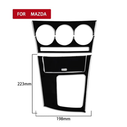 For Mazda 3 Axela 2010-2013 4 in 1 Car AC Gear Frame Set A Decorative Sticker, Right Drive by buy2fix