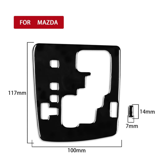 For Mazda 3 Axela 2010-2013 2 in 1 Car Gear Panel Decorative Sticker, Left Drive - Car Interior Mouldings by buy2fix | Online Shopping UK | buy2fix