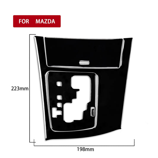 For Mazda 3 Axela 2010-2013 4 in 1 Car Gear Panel Set A Decorative Sticker, Left Drive - Car Interior Mouldings by buy2fix | Online Shopping UK | buy2fix