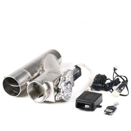 CNSPEED Y Shape 2 en 1 tuyau de soupape d'échappement électrique télécommandé pour voiture, taille: 2,25 pouces