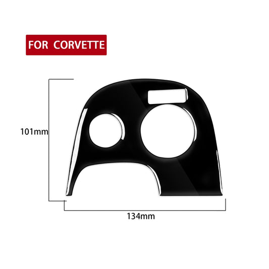For Chevrolet Corvette C5 1998-1999 Car Lower Console A with Traction Control Decorative Sticker, Left Drive - Car Interior Mouldings by buy2fix | Online Shopping UK | buy2fix