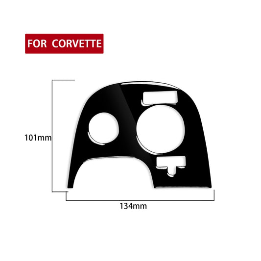For Chevrolet Corvette C5 2000-2004 Car Lower Console B with Traction Control Decorative Sticker, Left Drive - Car Interior Mouldings by buy2fix | Online Shopping UK | buy2fix