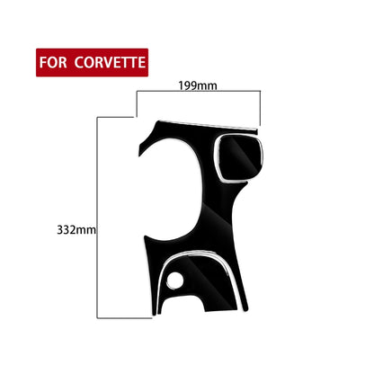 For Chevrolet Corvette C5 1998-2004 3 in 1 Car Gear Panel A Decorative Sticker, Left Drive - Car Interior Mouldings by buy2fix | Online Shopping UK | buy2fix