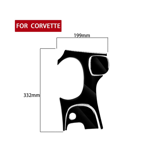 For Chevrolet Corvette C5 1998-2004 3 in 1 Car Gear Panel A Decorative Sticker, Left Drive - Car Interior Mouldings by buy2fix | Online Shopping UK | buy2fix