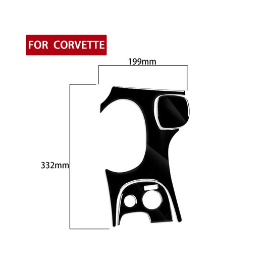 For Chevrolet Corvette C5 1998-2004 3 in 1 Car Gear Panel B Decorative Sticker, Left Drive - Car Interior Mouldings by buy2fix | Online Shopping UK | buy2fix