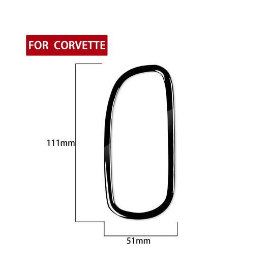 For Chevrolet Corvette C5 1998-2004 Car Driver Side Door Air Outlet Ring Decorative Sticker, Left Drive - Car Interior Mouldings by buy2fix | Online Shopping UK | buy2fix