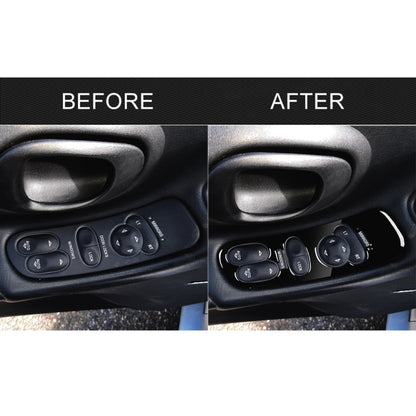 For Chevrolet Corvette C5 1998-2004 2 in 1 Car Door Control Panel Decorative Sticker, Left Drive - Car Interior Mouldings by buy2fix | Online Shopping UK | buy2fix