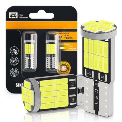 10pcs T10 4014-26SMD Car Bright Lights LED Clearance Light Lamp Reading Light (Yellow Light) - Clearance Lights by buy2fix | Online Shopping UK | buy2fix