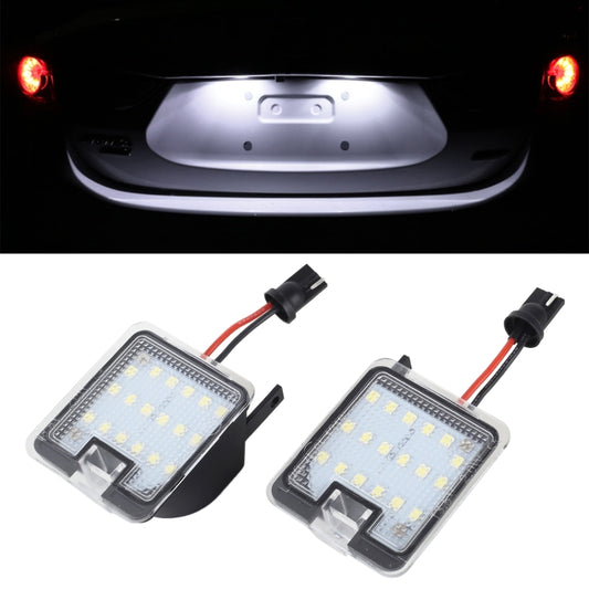 2pcs For Ford Focus 2015- Car License Plate Lamp - License Plate Lights by buy2fix | Online Shopping UK | buy2fix