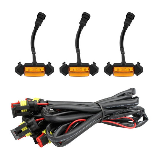For Toyota Tacoma TRD 2016-2019 3 in 1 Car LED Front Grille Warning Lights, Daytime Running Lights & Wide Lights (Yellow Light) - Clearance Lights by buy2fix | Online Shopping UK | buy2fix