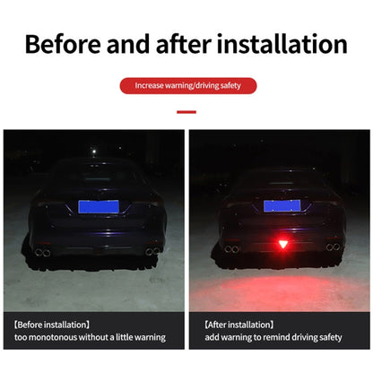 Bicycle / Mountain Bike X Style Triangle Pilot Light LED Tail Light (Black) by buy2fix