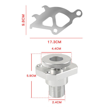 For Ford Mustang 1996-2004 Car Cable Firewall Regulator Clutch Quadrant Kit(Silver) - Engine Fittings by buy2fix | Online Shopping UK | buy2fix