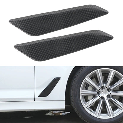 Car ABS Fender Decorative Sticker for BMW 5 Series 525Li 530Li, Carbon Fiber Texture by buy2fix