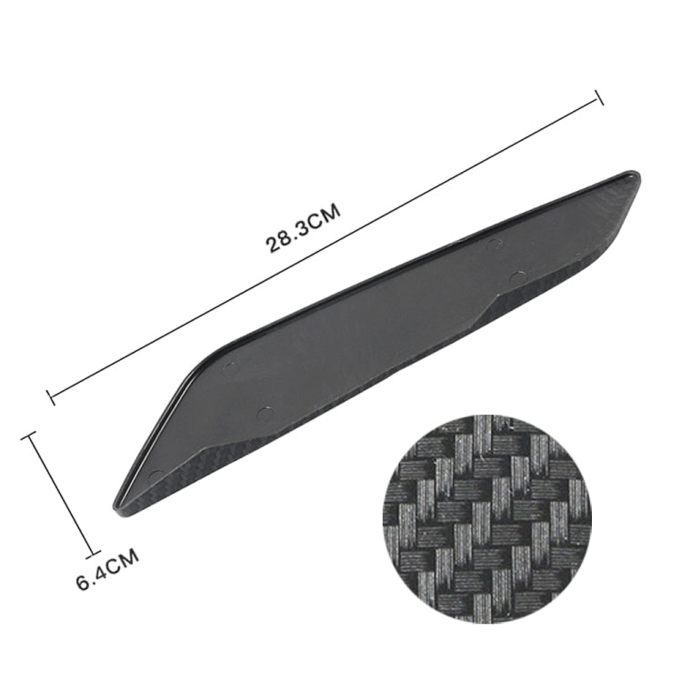 Car ABS Fender Decorative Sticker for BMW 5 Series 525Li 530Li, Carbon Fiber Texture by buy2fix