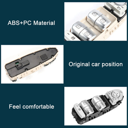Car Auto Electronic Window Master Control Switch Button for Mercedes-Benz C Class W205 2015-2021 (Brown) - Car Switches by buy2fix | Online Shopping UK | buy2fix