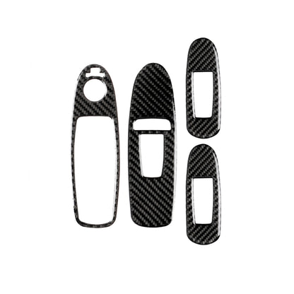 4 PCS Car Carbon Fiber Window Lift Panel Decorative Sticker for Infiniti Q50 2014-2020, Left Drive - Car Interior Mouldings by buy2fix | Online Shopping UK | buy2fix