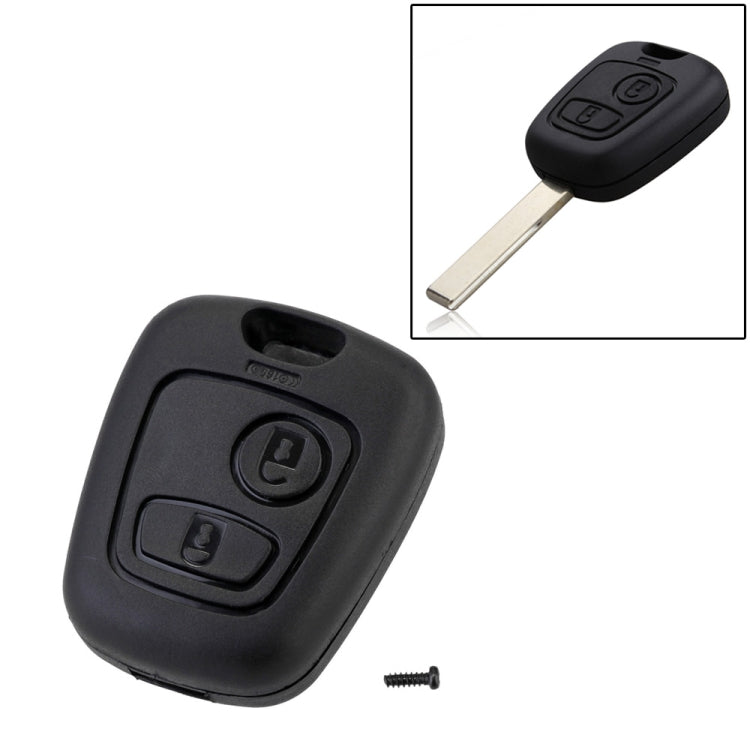 2 PCS Car 307 Mouth Remote Control Key Case Cover for PSA Peugeot Citroen by buy2fix