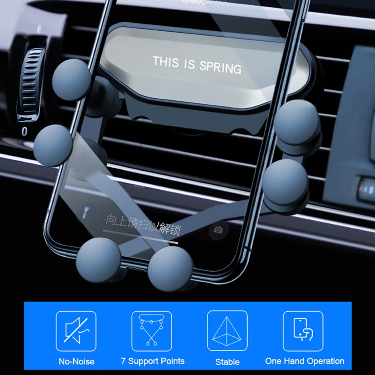 Car Air Outlet Six-claw Gravity Mobile Phone Holder Bracket (Black) by buy2fix