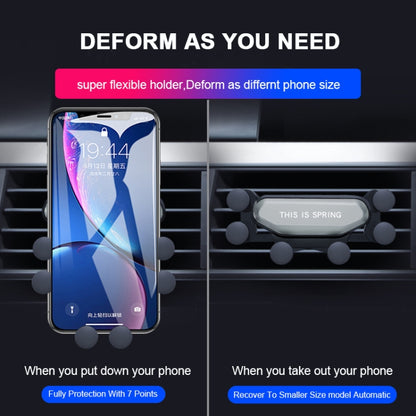 Car Air Outlet Six-claw Gravity Mobile Phone Holder Bracket (Black) by buy2fix