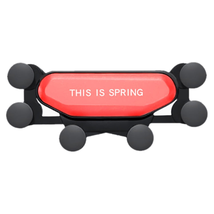 Car Air Outlet Six-claw Gravity Mobile Phone Holder Bracket (Red) by buy2fix